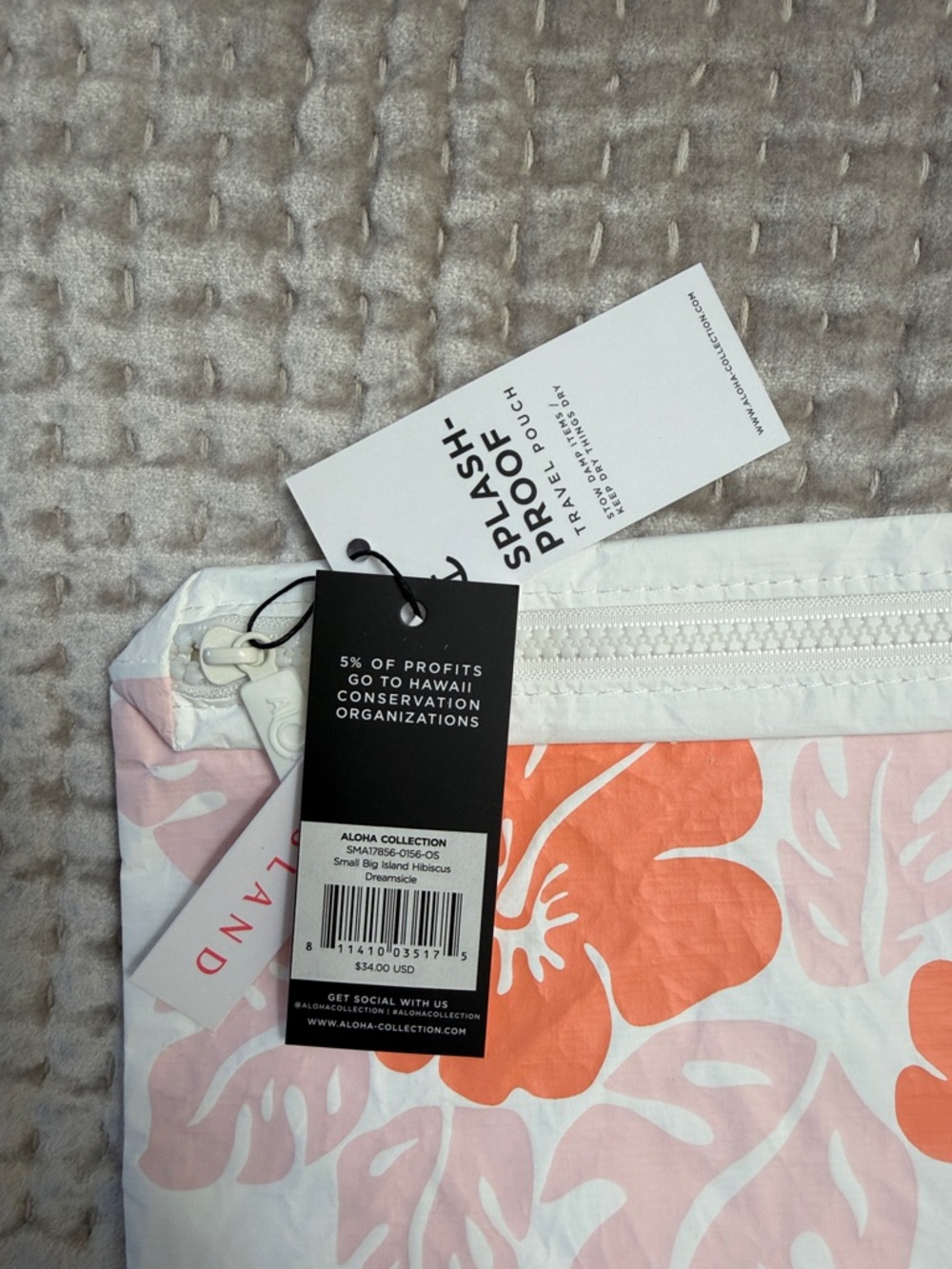 NWT Aloha Big island Hibicus Small Pouch - Picture 4 of 10